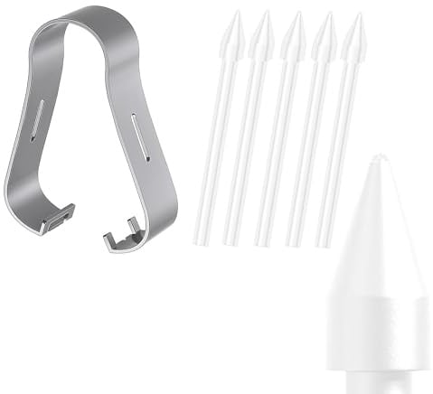 5x Original Tips Nibs Samsung S Pen Galaxy Tab S10 Lite/FE+ Plus/Ultra/S9 | for Samsung S Pen Glaxy Tab S10 Lite/FE/FE+ Plus/Ultra & S9 + Plus/FE+ Plus/Ultra &S6 Lite&S7 FE&S8, Original Felt, White