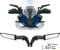 2 Stück Motorrad Spiegel für Aprilia Tuono 660 2020-2024, Motorrad Rückspiegel Motorradspiegel Drehbarer Verstellbar Rückspiegel Lenkerendenspiegel