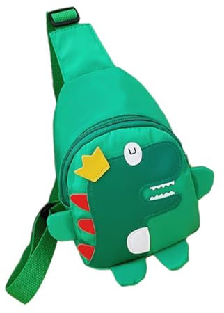 FOMIYES Dinosaurier-Brusttasche Schultüten Tasche Für Jungen Geburtstagsgeschenk Mädchen Umhängetasche Einzelne Umhängetasche Für Freizeittaschen Cartoon-umhängetasche Green Nylon