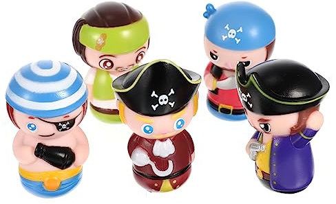 Sosoport 5 Stück Cartoon Fingerpuppe Piraten Handpuppe Mini Piraten Geschichtenerzählspielzeug Partygeschenke Für Kleinkinder Kinderspielzeug Fingerpuppen Interaktives Cartoon