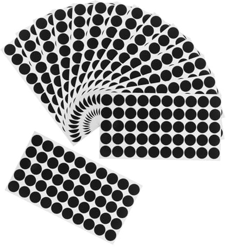 Cabilock 50 Blatt LED Lichtabdeckungsaufkleber 20mm Schwarz Selbstklebend LED Lichtblocker für Elektronik Geräte zur Lichtverdunkelung und Schlafumgebung