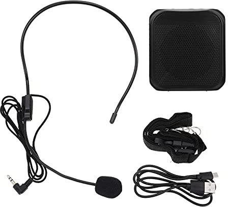 DIYEAH 1Set Portable Wireless Voice Amplifier Compact Teacher Sound System Speaker for Communication Easy to Use Lightweight for Classrooms and Outdoor Activities