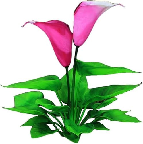 Wwyan Flower Aquarium Decoration Artificial Aquatic Plant Waterweed Craft Silk Plastic Plants,Artificial Fish Tank Decorations,Used for Household and Office Simulation Hydroponic,Aquarium Plants