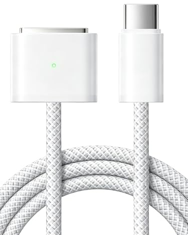 WONDERFUL FATE USB-C auf Magnetic 3 Kabel, 2m, 140W magnetisches Schnellladekabel für MacBook Air, kompatibel mit MacBook Air 13/15 (2022–2025) & Pro 14/16 (2021–2025) für M4/M3/M2