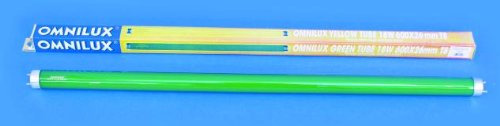 OMNILUX Röhre 18W 600x26mm White Glass grün