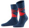 Burlington Herren Socken Preston M So weich und warm gemustert 1 Paar, Blau Steel Blue 6155, 40-46