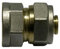 Raccordo diritto F per tubo multistrato a stringere 3/4 x20mm