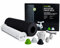 BLACKROLL BOOSTER HEAD BOX - Vibrations-Massage dank Vibrationskern. inkl. Massageaufsätzen und schwarzer Faszienrolle SLIM