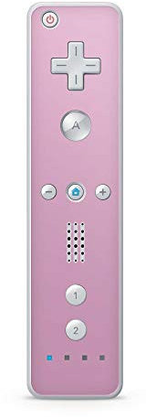 Skins4u Aufkleber Design Schutzfolie Vinyl Skin kompatibel mit Nintendo Wii Remote Controller Solid State Pink
