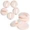 Nuluxi Schwamm Luftkissen Puderquaste Waschbare Schwämmchen Puderquaste Gesicht Baumwolle Puderquaste Geeignet für Anwendung BB Creme Flüssige Foundation Creme Fundament Loses Pulver (10 Stück,Beige)