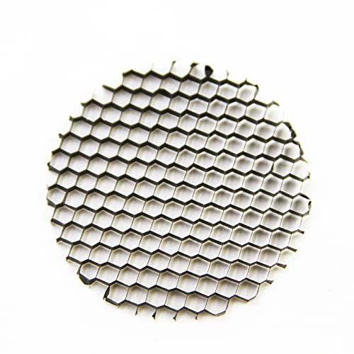 HC Lighting - Honeycomb Lighting Louver for MR16 Halogen or LED Light Bulbs to Help Reduce glares and hotspots in Your Spot Lights or Flood Light in Aluminum Black (2 Pack)
