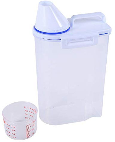 Boîtes À Nourriture Pour Chien,Boîtes à Nourriture pour Chien,Ensemble de conteneurs de stockage d'aliments pour animaux de compagnie distributeur de nourriture sèche pour chiens et chats avec tasse