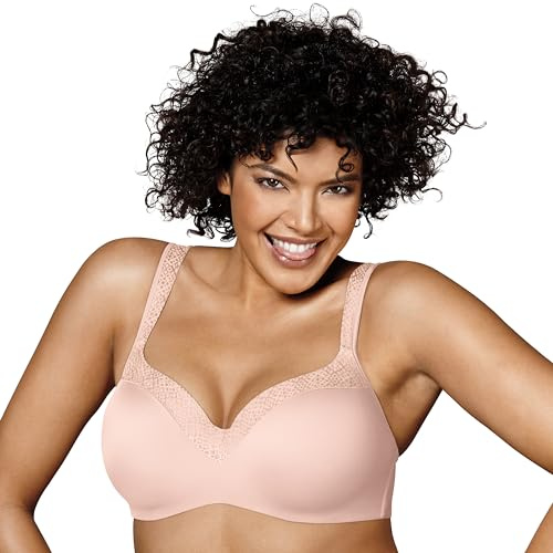 PLAYTEX Damen Secrets Coverage Underwire, Balconette T-Shirt Bra for Full Figures BH mit voller Abdeckung, Undurchsichtige, Sandshell, 80C
