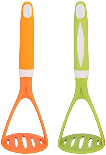 2Pcs Presse-Purée De Pommes De Terre, Presse-Purée En Nylon Avec Poignée En Silicone Pour Haricots Fruits De Bœuf Haché, 8,9 X 3,3 Po