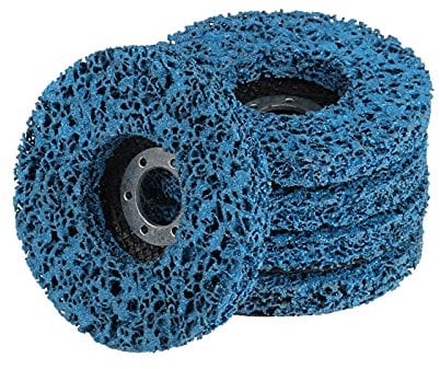 Youyijia 5pcs Abrasive Disc Poly Strip Wheel Abrasive Disc Paint Rust Removal Clean Tool Angle Grinder Discs 115mm