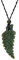 81stgeneration Anhänger Halskette Maori Farn Geschnitzte Nephrit-Jade Grünstein für Herren und Damen