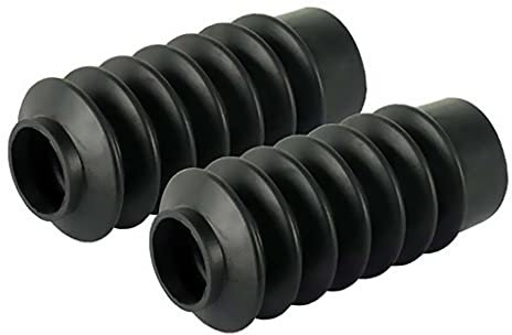 Soufflets en caoutchouc pour fourche moto custom, compatibles avec Harley Davidson, Cafe Racer, diamètre 41-65 mm.