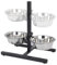 idooka Raised Dog Bowls with Stand Adjustable and Non-Slip - 2x Dishwasher Safe Metal Stainless Steel Raised Dog Bowl for Dog Food Dry or Wet and Water - Dog Accessories for Large or Elderly Dogs