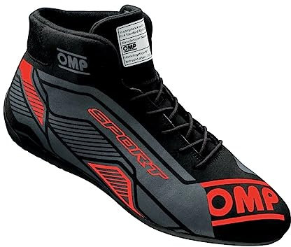Omp Unisex Sport Stiefel My2022 Schwarz/Rot, Fia 8856-2018 Bootsschuh, Standard, Größe: 41 EU