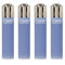 Original Clipper Feuerzeuge Einfarbig 4er Set (z.B. Soft Touch, Crystal, Metalic, solid Fluro) + 1 Clipper DHOBIA Feuerzeug GRATIS (Solid Branded Hell Blau)