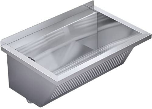 Franke CA210/7N Wand-Ausgussbecken Abfluss Waschbecken Ablauf links Edelstahl hochglanzpoliert
