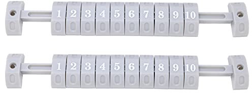 BuyWeek Tischkicker Punktezähler, 10 Zahlen Kickertisch Punktezähler Tischfußball Zähler Score Keeper für Standard Kickertische, Weiß