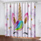 MTBDyyds Verdunkelungsvorhänge 3D Drucken 160X115Cm Einhorn Sterne Bunt Verdunklungsvorhänge Kinderzimmer 2 Stück Vorhang Blickdicht Ösenschal Kindergardinen Junge Verdunklungsgardine