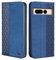 CXTcase Funda Google Pixel 7 Pro, Funda Tapa Libro Movil Carcasa PU Cuero para Google Pixel 7 Pro, Tipo Libro Flip Wallet Case, Azul