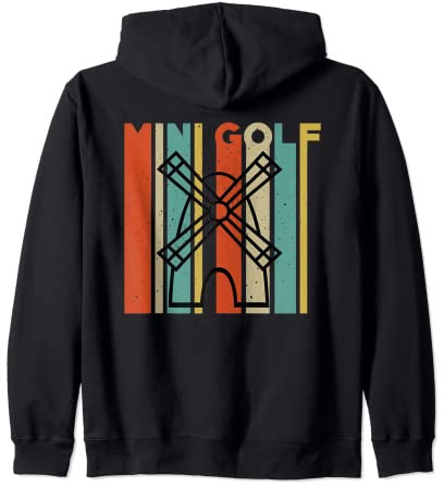 Great Mini Golf Windmill Outfit Love Minigolf Game Zip Hoodie