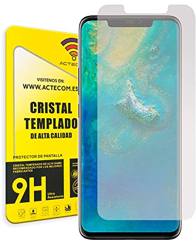 actecom® CRISTAL TEMPLADO COMPATIBLE CON HUAWEI MATE 20 Pro PROTECTOR PANTALLA 0.2MM