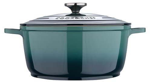 BERGNER Excalibur | Casseruola da 24 cm di diametro e 11 cm di altezza | con coperchio | realizzata in alluminio pressofuso | adatto per forno e induzione | verde