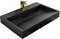 Rea Vasque en conglomérat Goya Black Mat 70cm Lavabo Salle de Bain 700 x 460 x 100 mm (noir mat)
