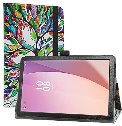 LiuShan per Lenovo Tab M9 Custodia,Slim Sottile Pieghevole con Supporto in Piedi Caso per Lenovo Tab M9 9 Pollici 2023 TB-310FU(Non per Altri Modelli),Love Tree