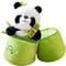 DAWRIS Panda Kuscheltier Weiche Stofftier Panda Kuscheltier Kawaii 2 in 1 Süße Pandas Stofftier Puppen Flauschige Panda-Puppe Schlafkissen Wurfkissen für Kinder und Freundin