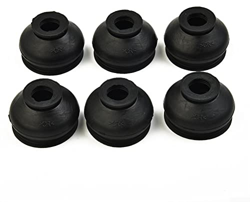Kugelgelenk Staubabdeckungen, 6-Stk. Gummi-Auto-Spurstangenkopf-Kugelgelenk-Abdeckungen, geeignet für eine breite Palette von Fahrzeugen Staubabdeckungen