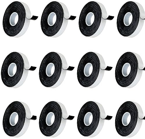 Bricoloco Isolierband selbstlösend vulkanisierbar elektrisch und Sanitär Rolle 9,20 m x 19 mm Auto - EPR vulkanisierbar, Schwarz (12)