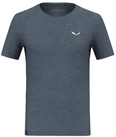 Salewa Eagle Minilogo Merino T-Shirt Men, Java Blue, L