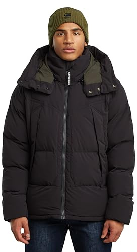 G-Star Herren G- Whistler Padded Hooded Jacke 2.0, Schwarz (dk black D25345-D518-6484), XXL