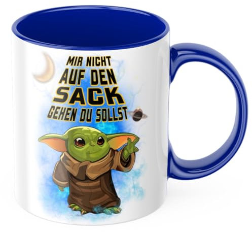 Mir nicht auf den Sack gehen du sollst Keramik Tasse 310ml - Das perfekte Geschenk für den Mann Papa die Frau und Kinder - Top Geschenkidee zum Vatertag oder Geburtstag
