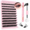Sixstarhair Faux Cils Individuel avec Lash Bond and Remover Kit Extension Cils 60D Faux Cils Bouquet Volume Russe DIY Extensions de Cils Professionnel 8-16mm Individual Lashes