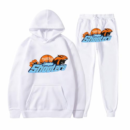 Udbeksid Jogginganzug für Herren | Lose Hoodies Tracksuit und Jogginghosen Y2K für Herren | Hip Hop Jogginghose und Trainingsanzüge für Männer | Sportanzug Mit Kordelzug