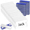20 Stück Namensschilder Magnet 90 * 55mm, Namensschilder Magnetisch, Name Plate Magnet für kleidung Ausweishalter, Name tag mit 3-Punkt Selbstklebende Magnet