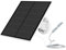 5W Pannello Solare per Telecamera, Caricatore Solare 5 Volt per Telecamera a Batteria Ricaricabile da Esterno DC 5V, con porta Micro USB, Adattatore USB-C, Impermeabile IP65, 1 Confezione