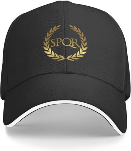 RYVOWETP Baseballmütze Snapback Sonnenhut Roman SPQR Cap Basecap Basecap Golfmütze Damen Herren Geschenk
