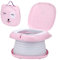 NK Orinal Infantil - Inodoro para bebes y niños, Portátil, Plegable, Diseño Infantil, Aprendizaje, Higiénico, Transición Pañal Baño, Aprendizaje, Divertido, Seguro, Fácil de Usar - Incluye bolsas