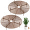 Tianher Blumentopfschutz, 2 Pcs Großes Schneidbare Blumentopfgitter mit Tiefen Pfählen,Blumentopf-Abdeckung,Schutz Gegen Katzen, zum Schutz von Kindern, Haustieren,30cm