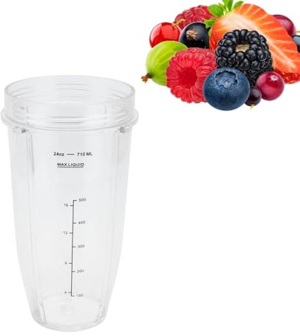 Vaso de licuadora de repuesto de 24 oz, vasos de repuesto Piezas de repuesto de licuadora para accesorios de licuadora de 1000 W