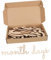 ibasenice 14st Neugeborenes Fotoshooting Babyflaschen Babyspielzeug Babysachen Für Neugeborene Meilensteinkarten Für Babys Kleinkindspielzeug Led-schild Party-diy-dekore Khaki Holz