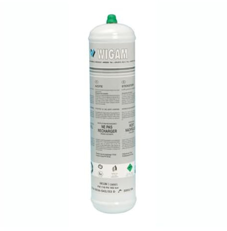 Generico Cartouche cylindre azote 950 CC - 110 Bar - TPED950 Remplacement pour kit de lavage