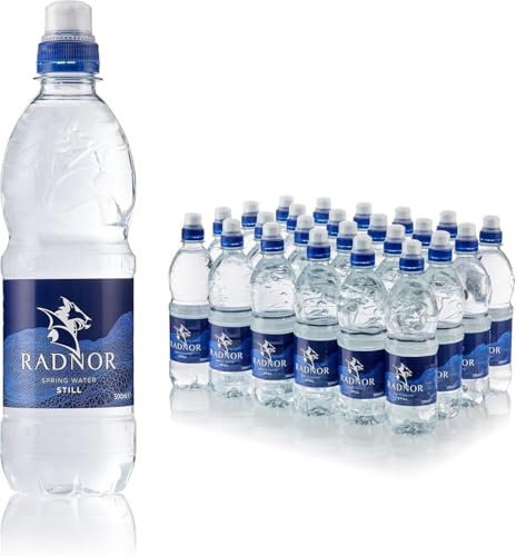 Radnnor Still Mineral Water – 500ml Sports Cap Bottles (Pack of 24) – Natural Welsh Spring Water – 100% Recyclable – Ideal for Active Lifestyles and On-the-Go Hydration